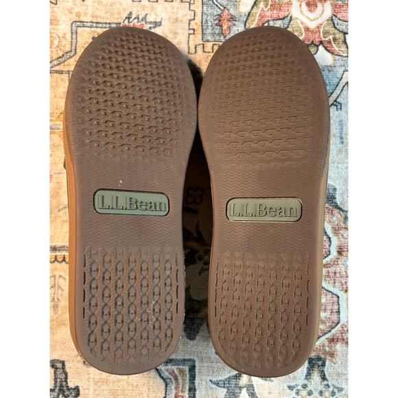 LL Bean Men's Canvas Slip On Shoes Outdoor Camping Moccasins Brown Size 8.5 - Picture 5 of 9